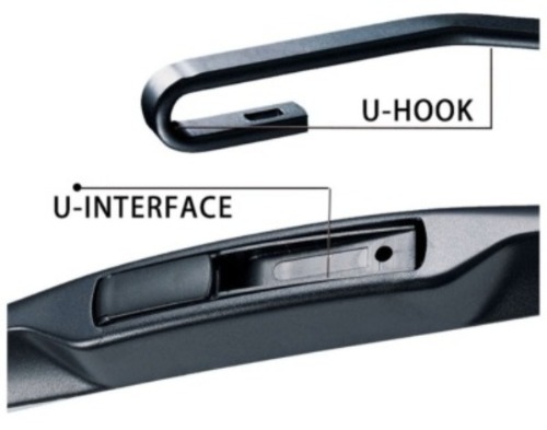 Semi-frameless Wiper